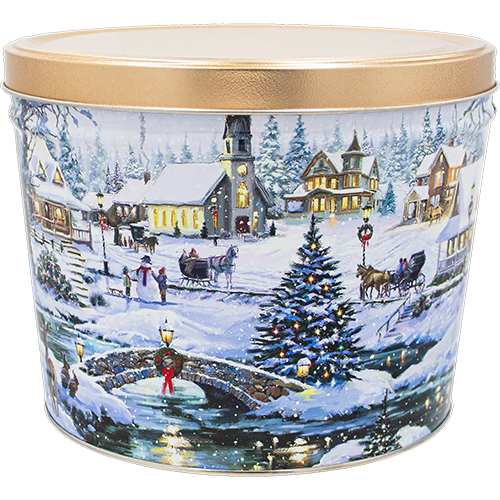 Holiday Popcorn Tins