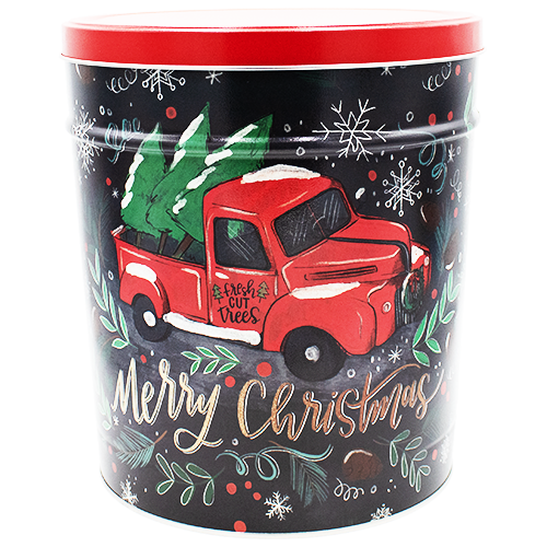 Holiday Popcorn Tins