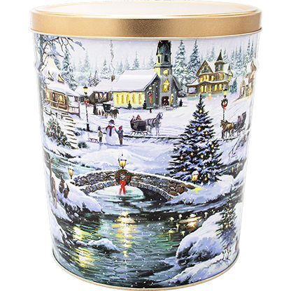 Holiday Popcorn Tins
