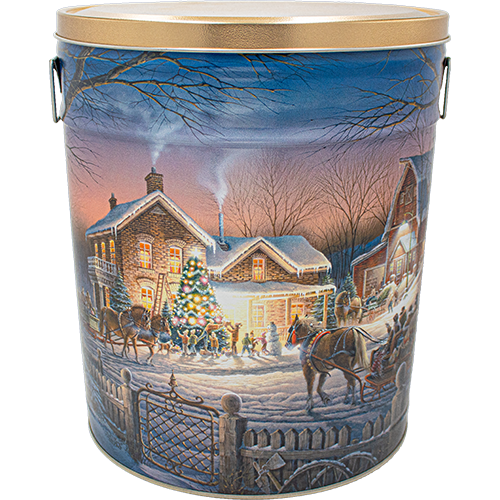 Holiday Popcorn Tins